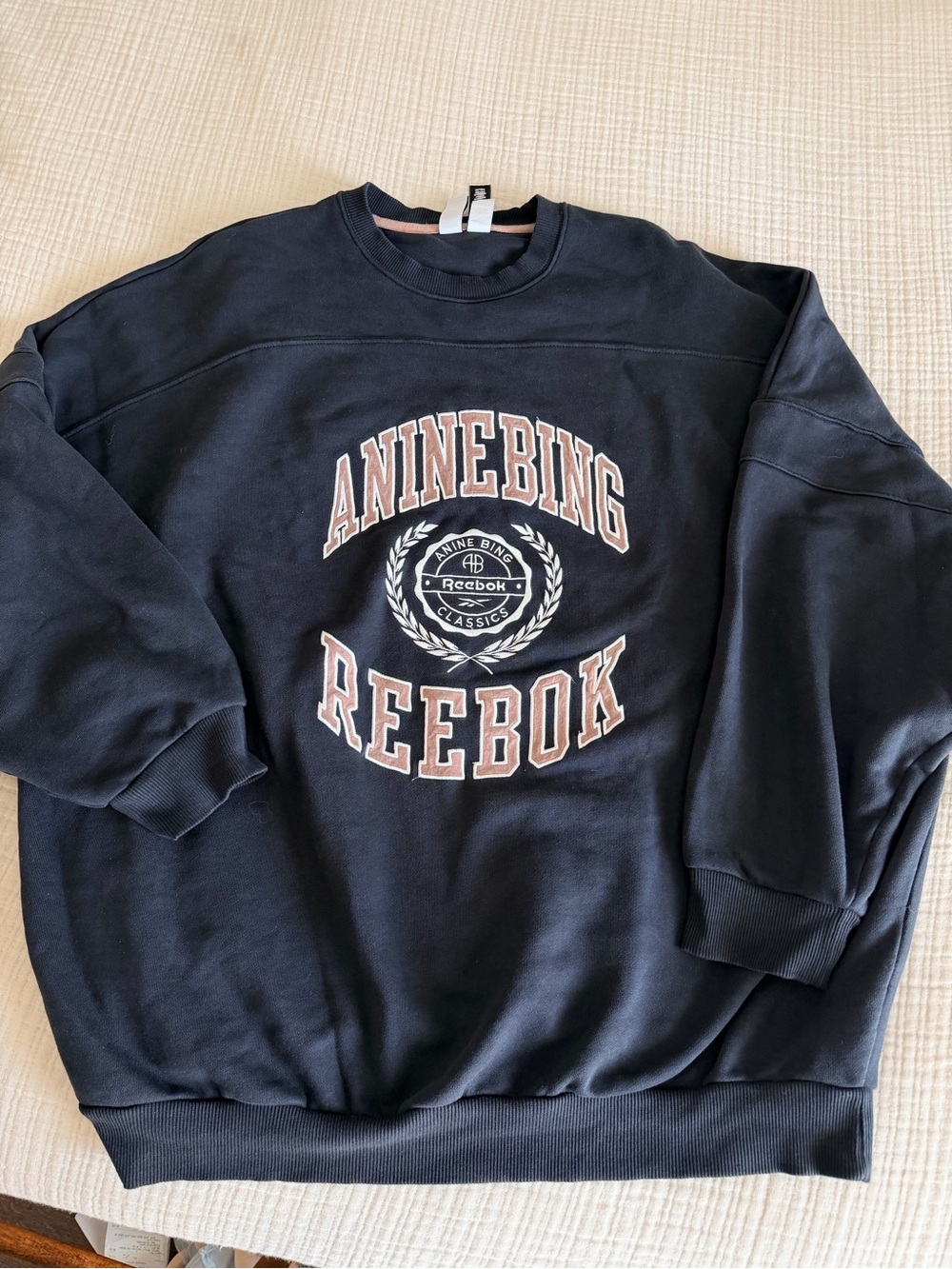 Reebok x Anine Bing Oversized Varsity Sweatshirt